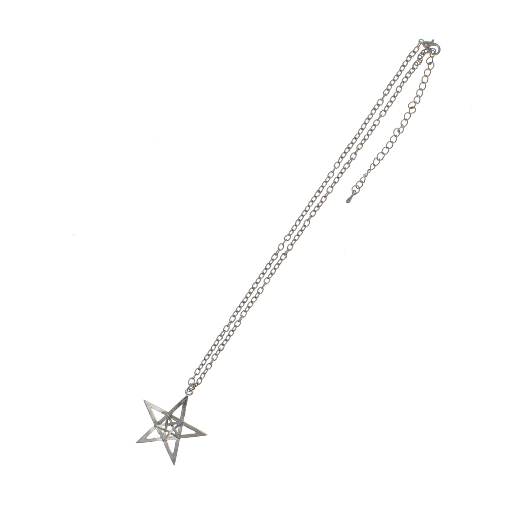 Zac's Alter Ego - Double Pentagram Collier - Couleur argent